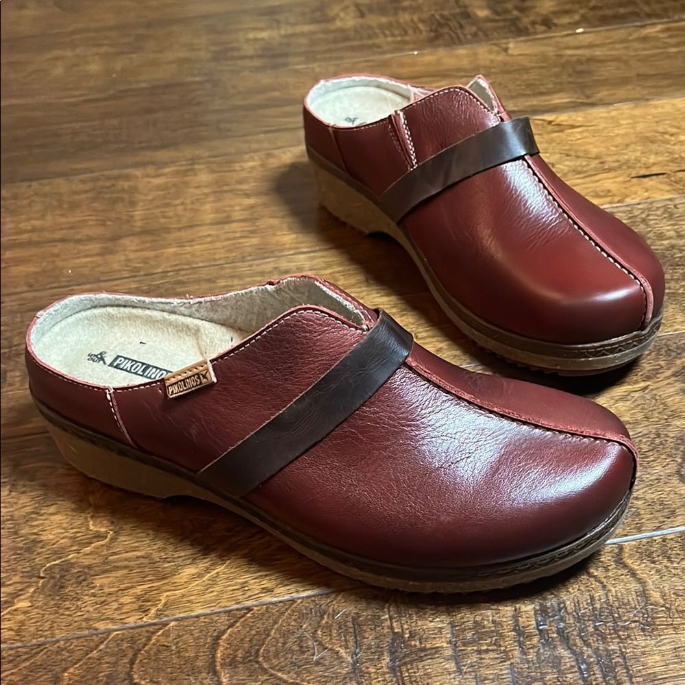 Pikolinos GRANADA Women’s medium heel clogs, Arcilla,, size 40 EU/9-9.5 US